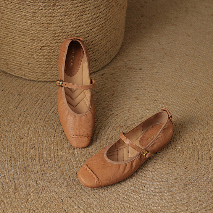Wani - Leather Flats