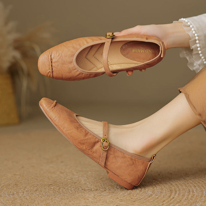 Wani - Leather Flats
