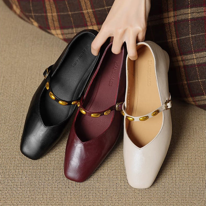 Zyra - Genuine Leather Flats