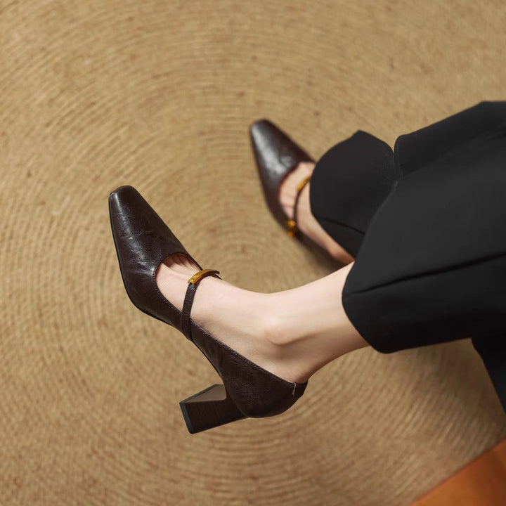 Maela - Genuine Leather Heels
