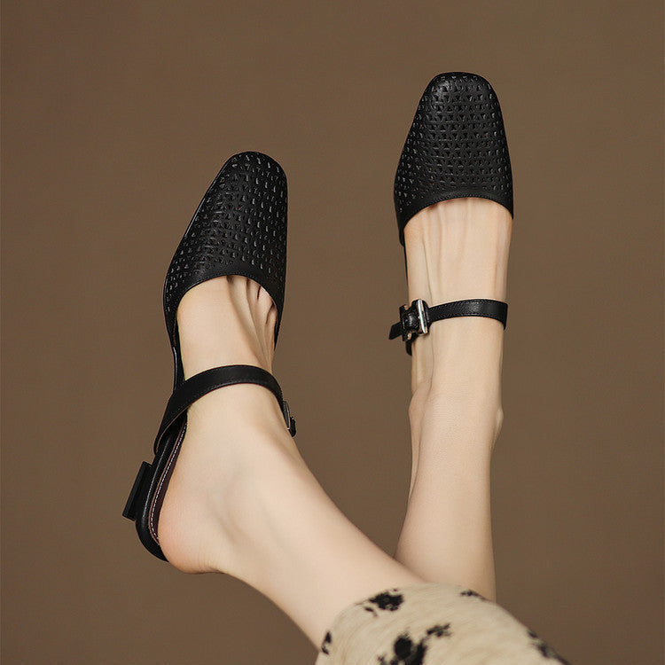 Nilda - Genuine Leather Mules