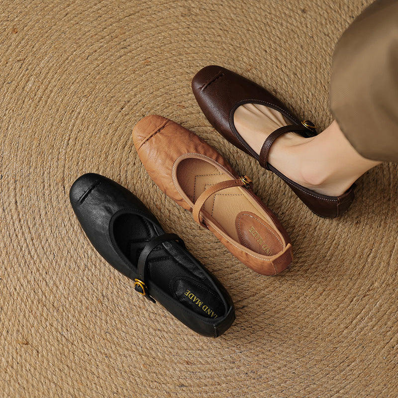 Wani - Leather Flats