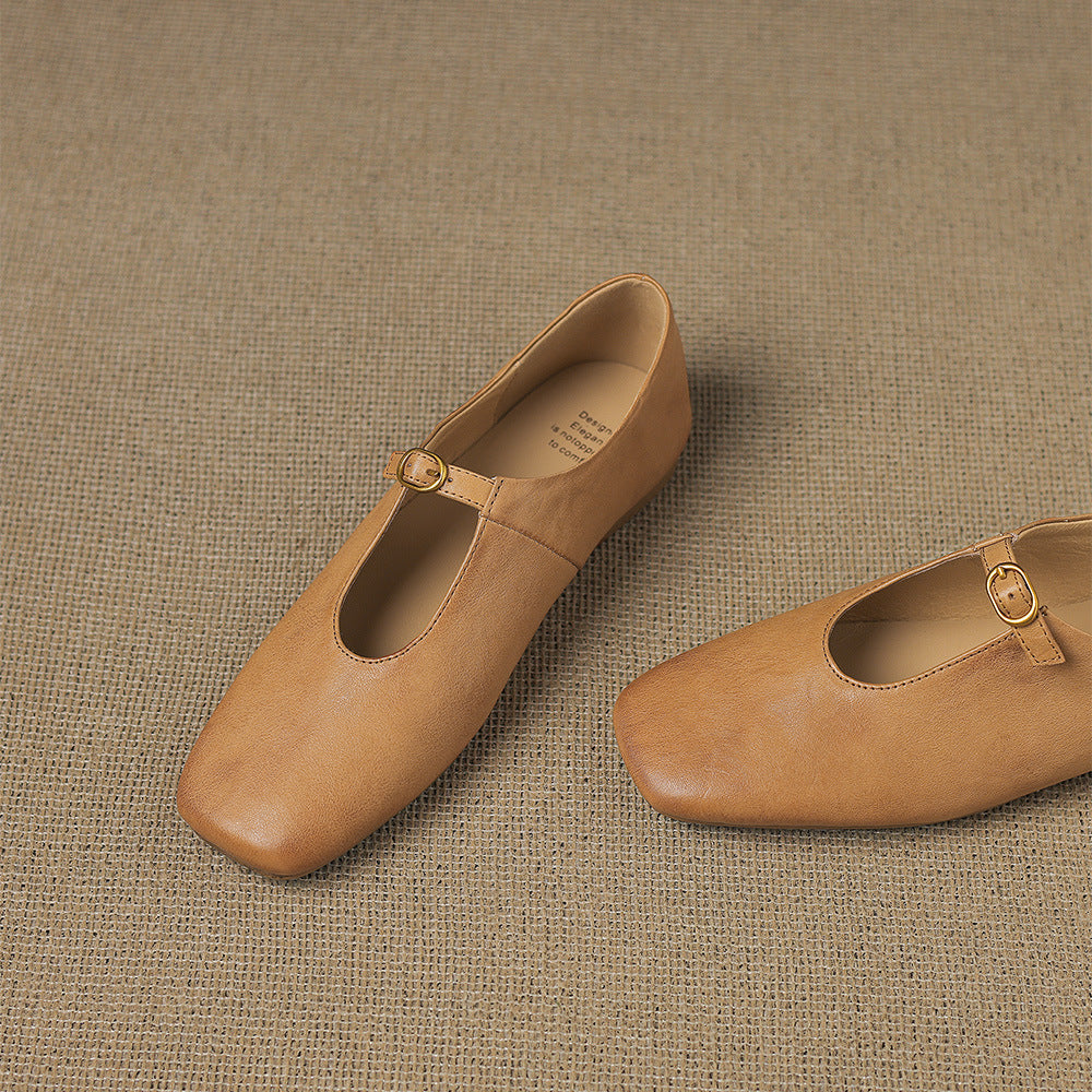 Elspeth - High-Vamp Mary Jane Flat