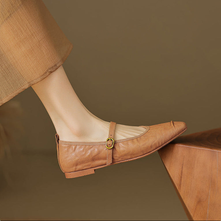 Wani - Leather Flats