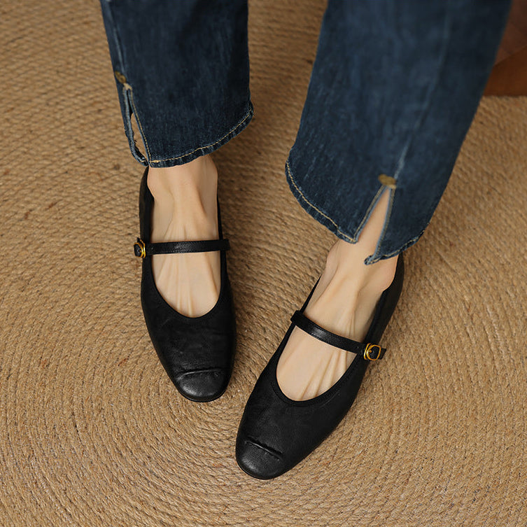 Wani - Leather Flats