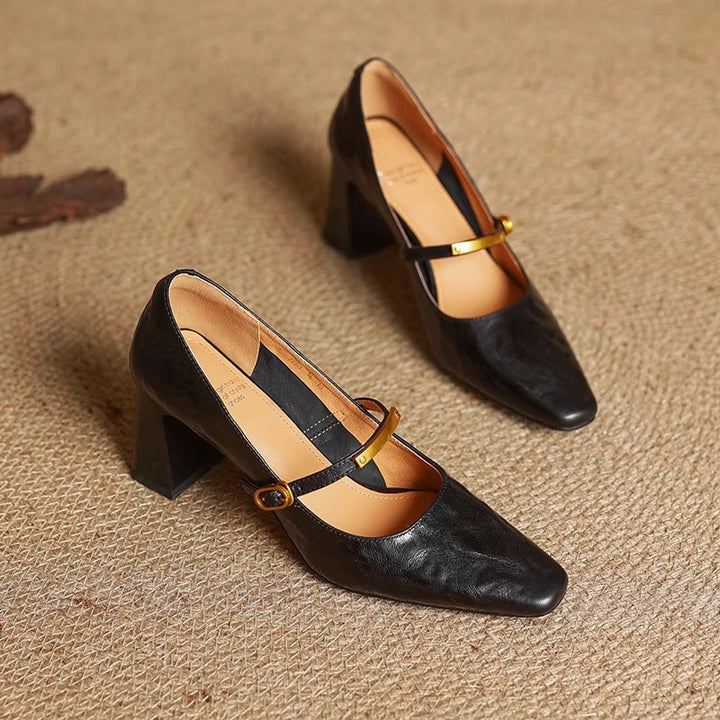 Maela - Genuine Leather Heels