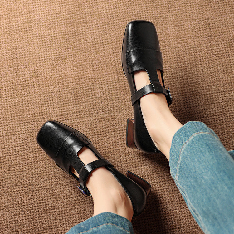 Veyra - Genuine Leather Heels