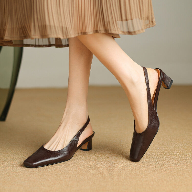 Ersa - Genuine Leather Slingbacks