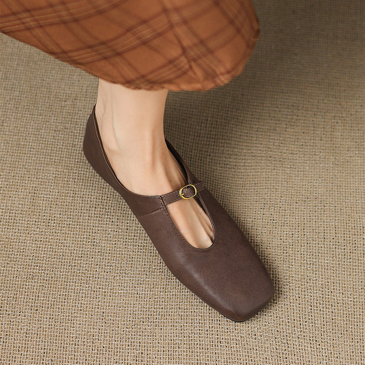 Elspeth - High-Vamp Mary Jane Flat