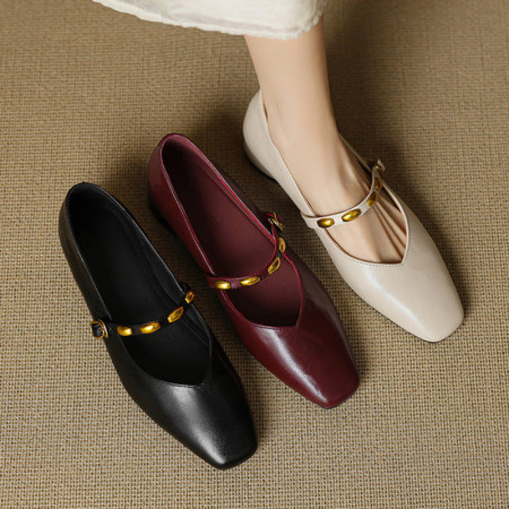 Zyra - Genuine Leather Flats