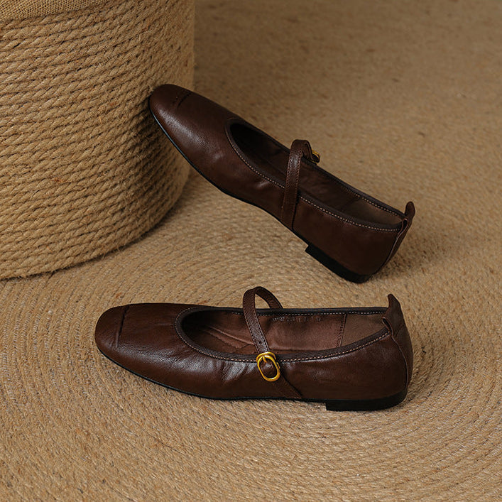 Wani - Leather Flats