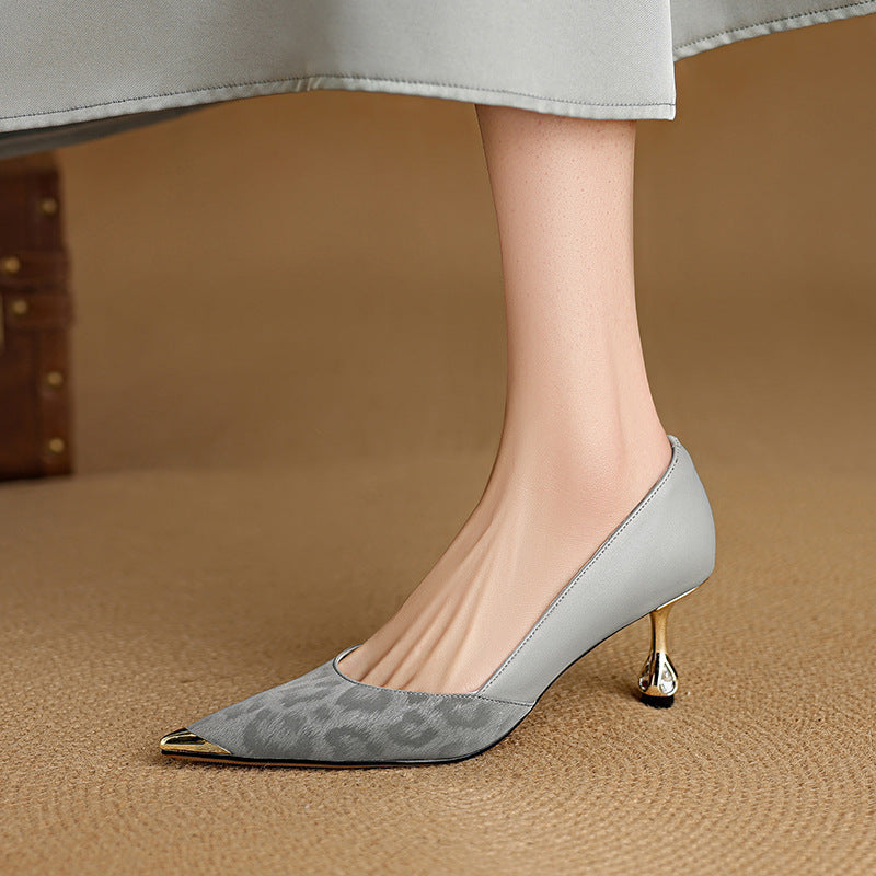 Clair - Genuine Leather Heels