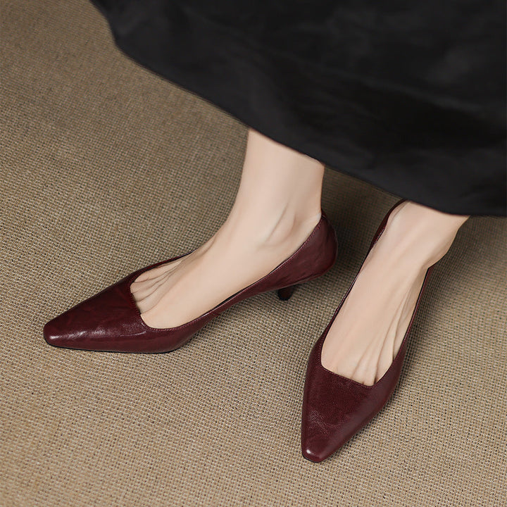 Zala - Genuine Leather Heels