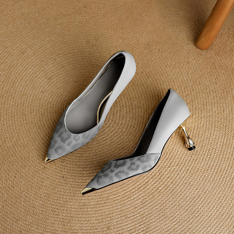 Clair - Genuine Leather Heels