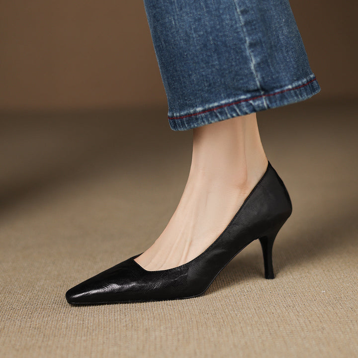 Zala - Genuine Leather Heels