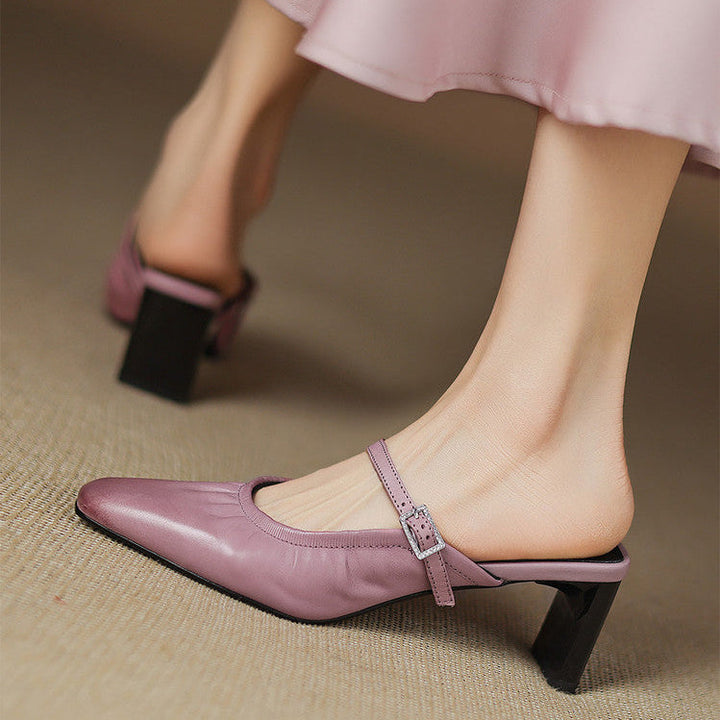Vanya - Ruched Mary Jane Mule