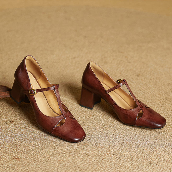 Alysa - Genuine Leather Heels