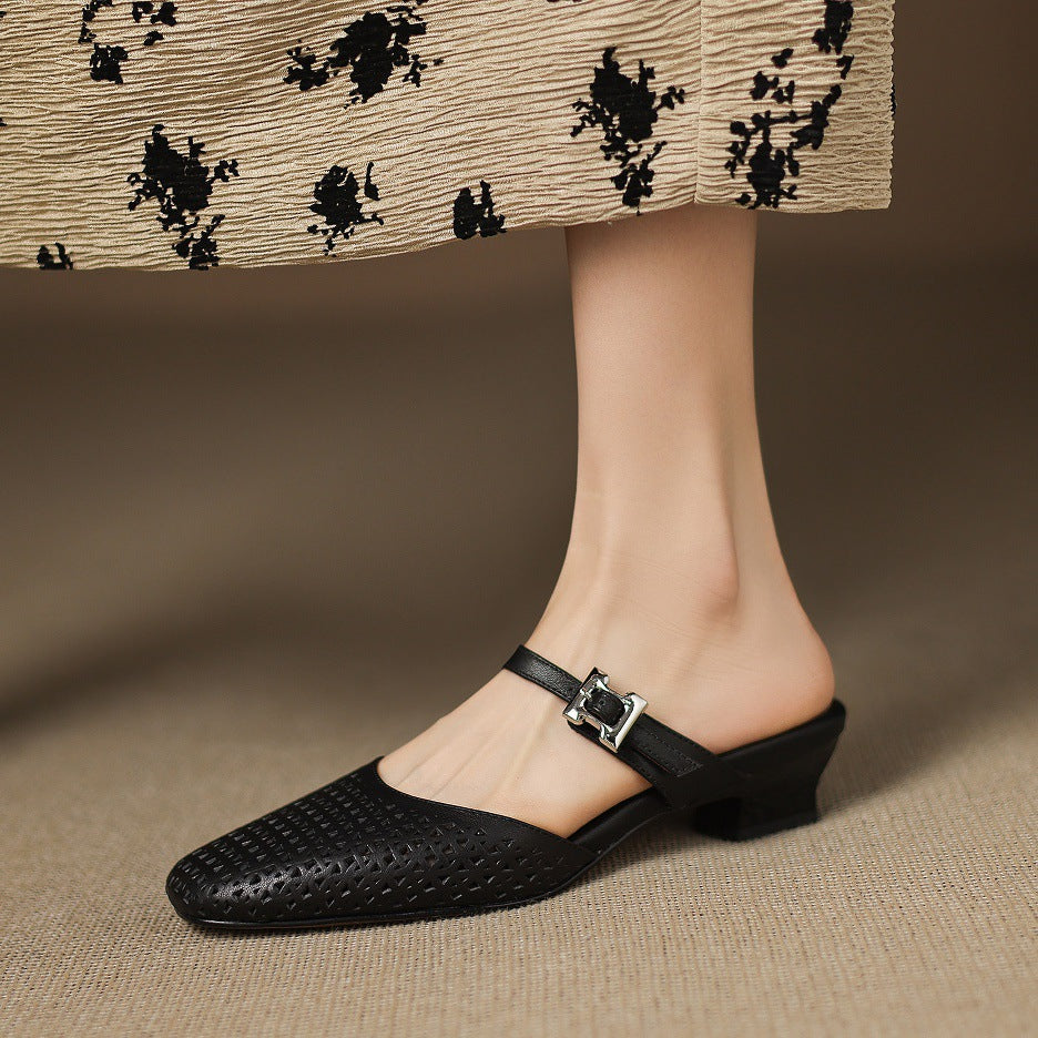 Nilda - Genuine Leather Mules