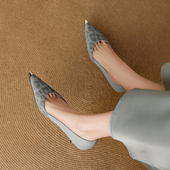 Clair - Genuine Leather Heels