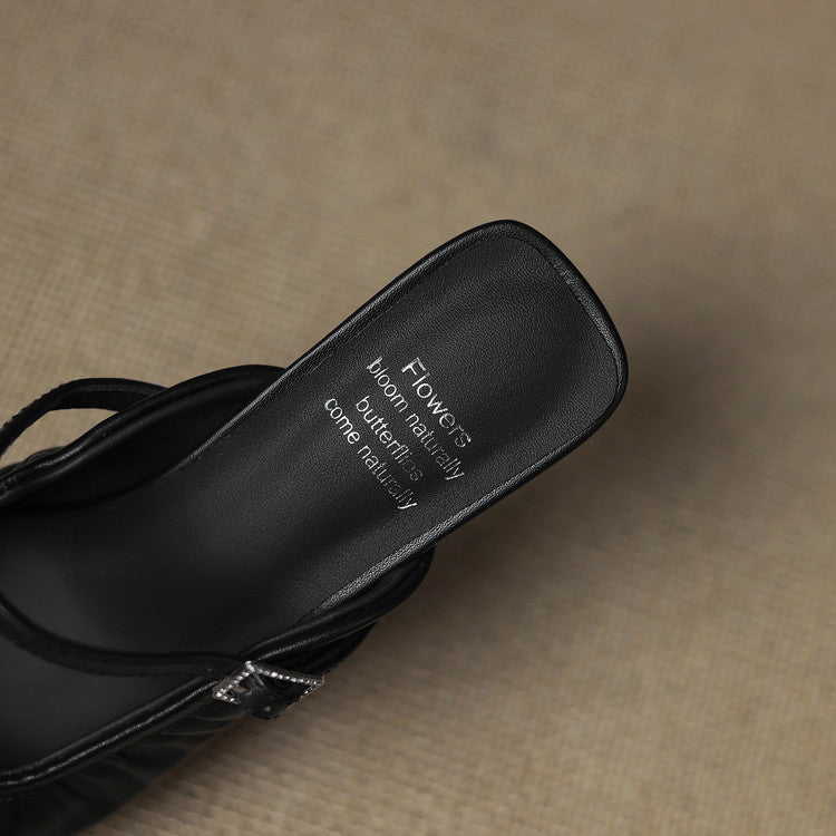 Vanya - Ruched Mary Jane Mule