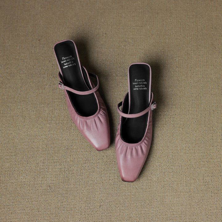 Vanya - Ruched Mary Jane Mule