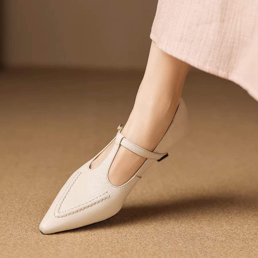 Tirea - Genuine Leather Heels
