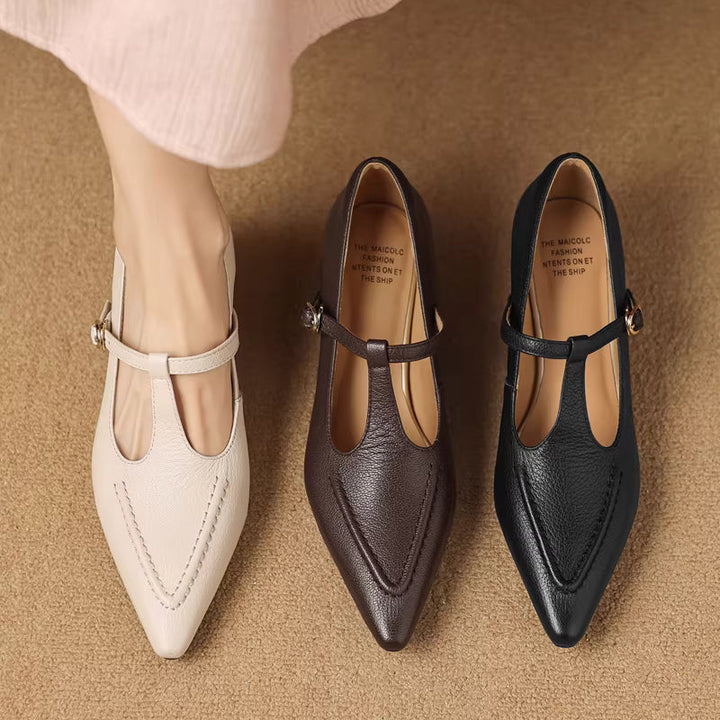 Tirea - Genuine Leather Heels