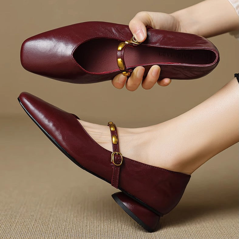 Zyra - Genuine Leather Flats