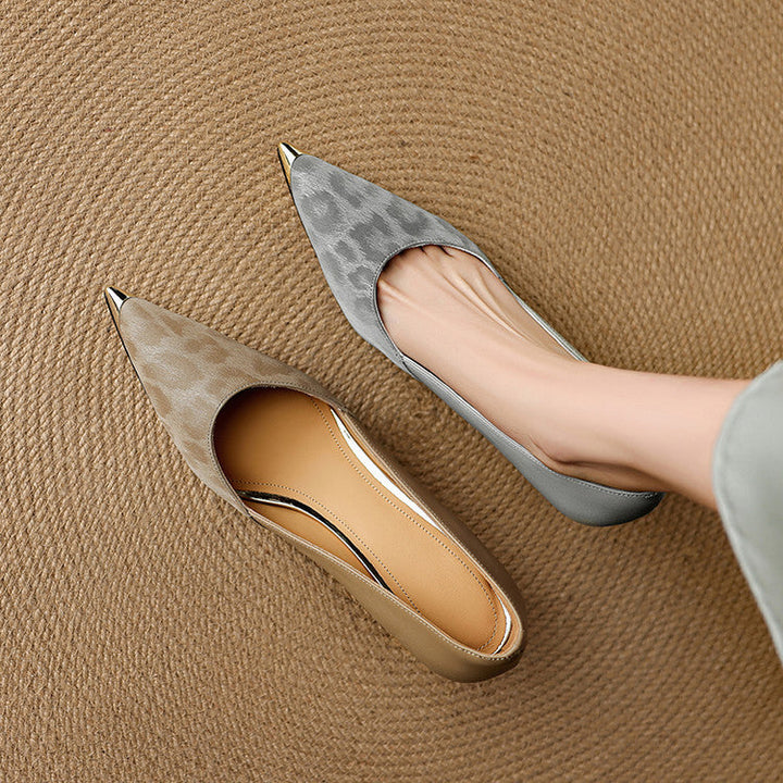 Clair - Genuine Leather Heels