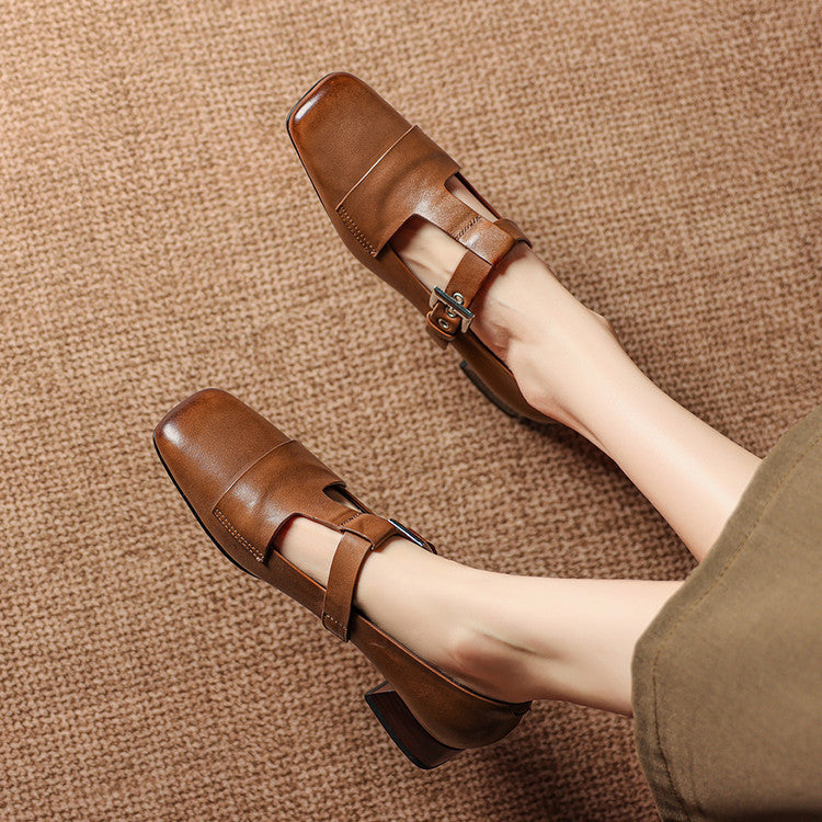 Veyra - Genuine Leather Heels