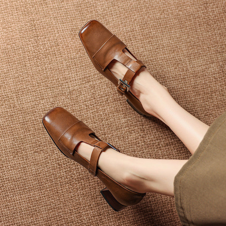 Veyra - Genuine Leather Heels