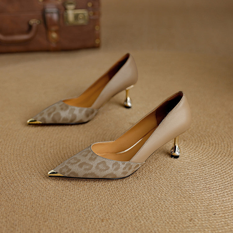 Clair - Genuine Leather Heels