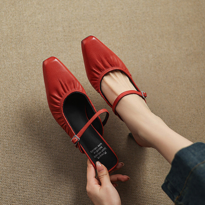 Vanya - Ruched Mary Jane Mule