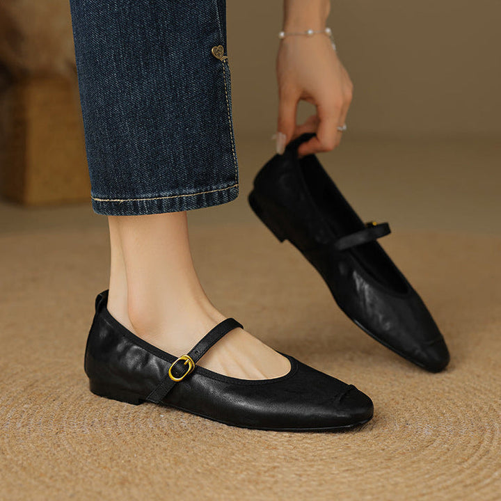 Wani - Leather Flats