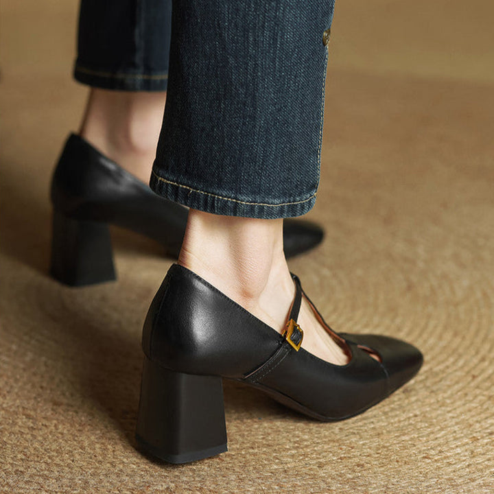 Alysa - Genuine Leather Heels