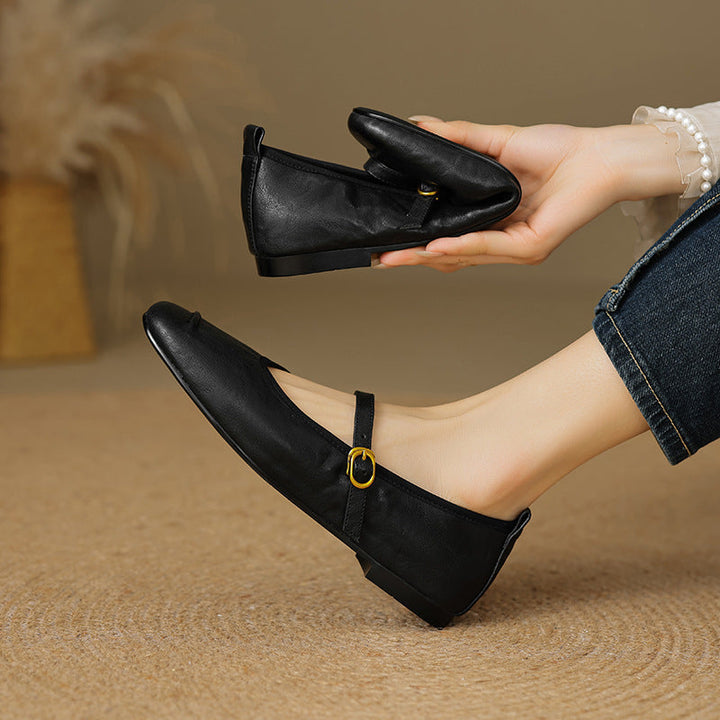 Wani - Leather Flats