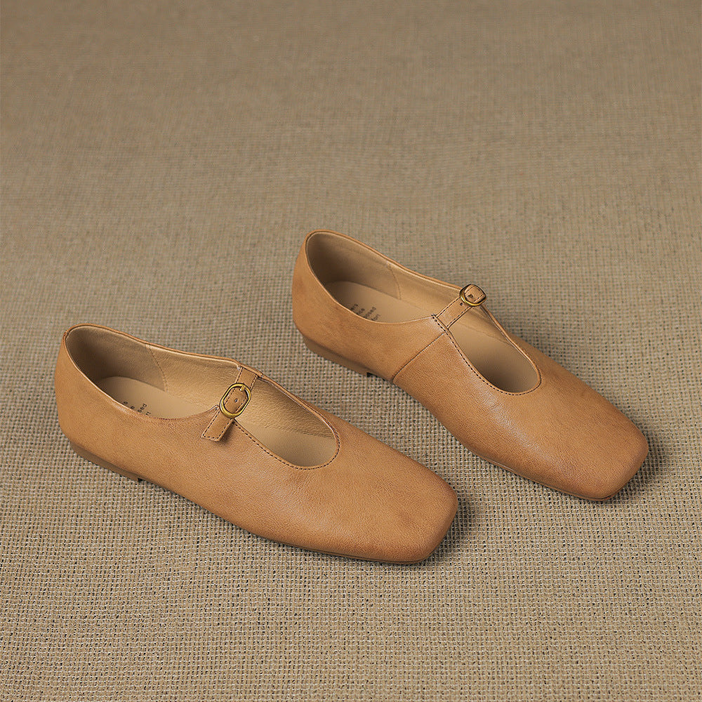 Elspeth - High-Vamp Mary Jane Flat