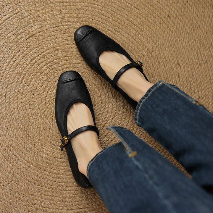 Wani - Leather Flats