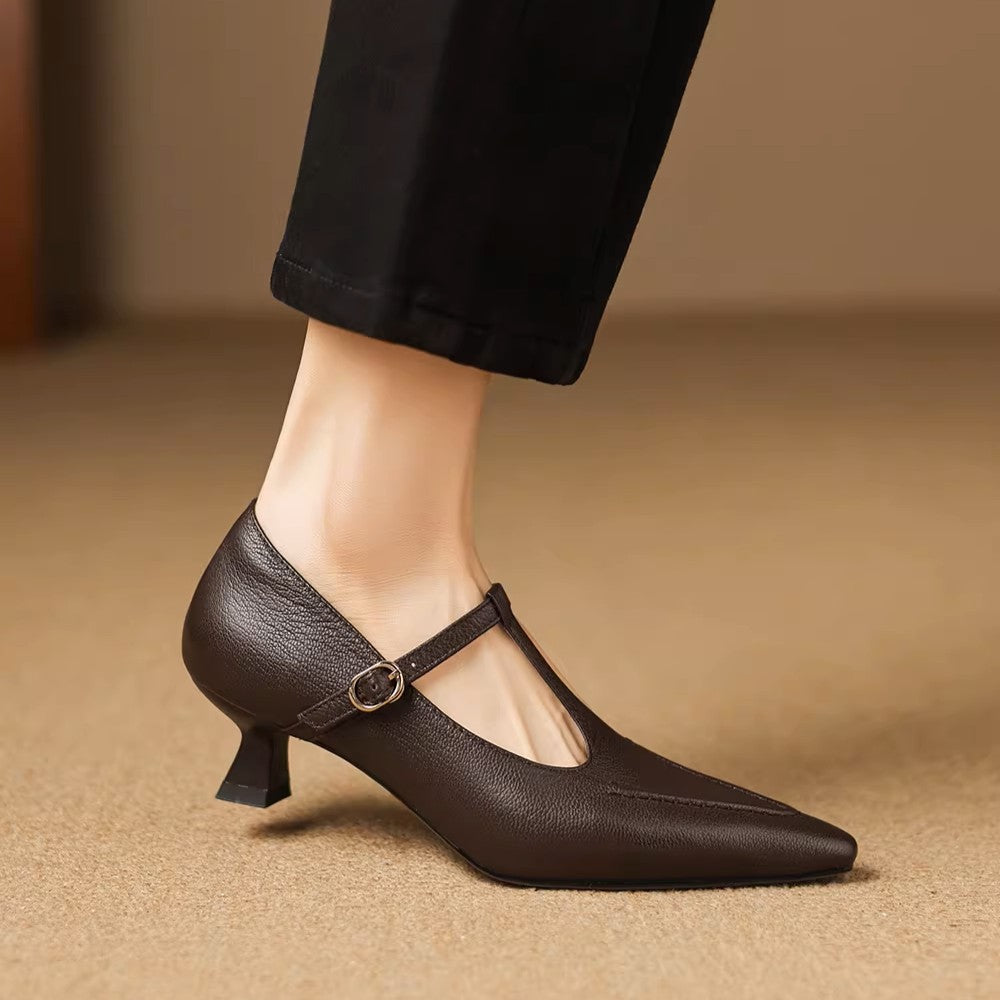 Tirea - Genuine Leather Heels