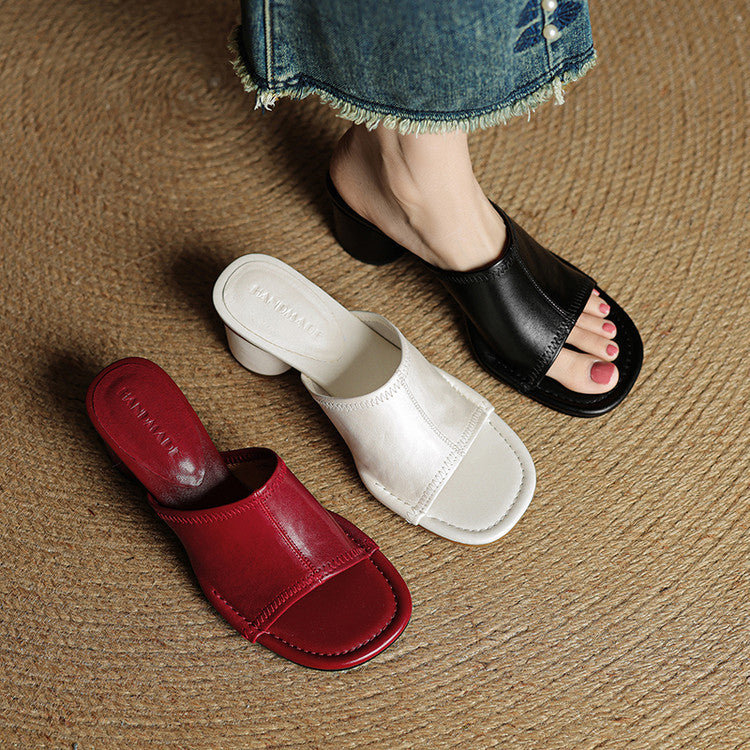 Amira - Genuine Leather Mules