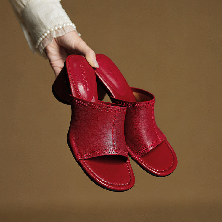 Amira - Genuine Leather Mules
