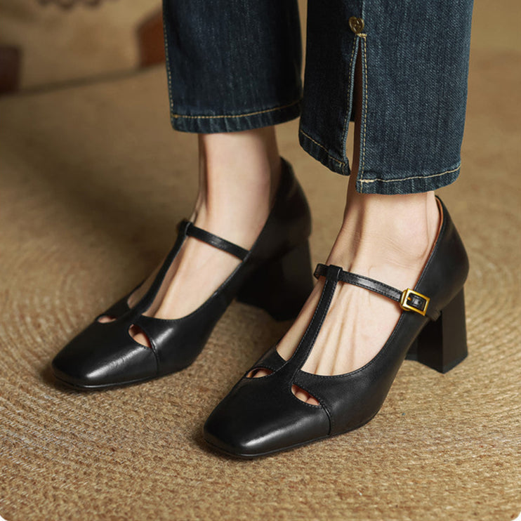 Alysa - Genuine Leather Heels