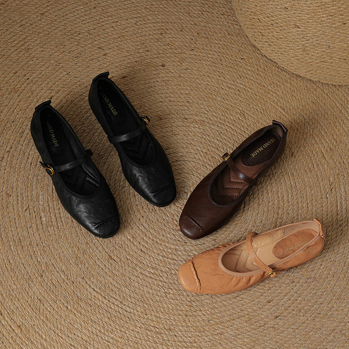 Wani - Leather Flats