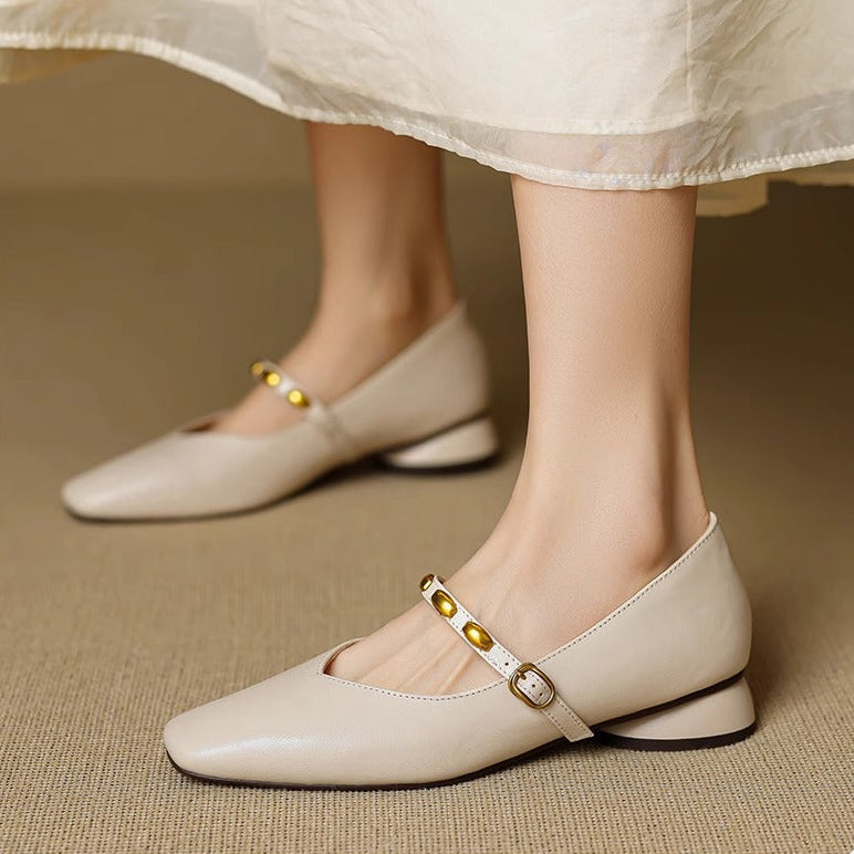Zyra - Genuine Leather Flats