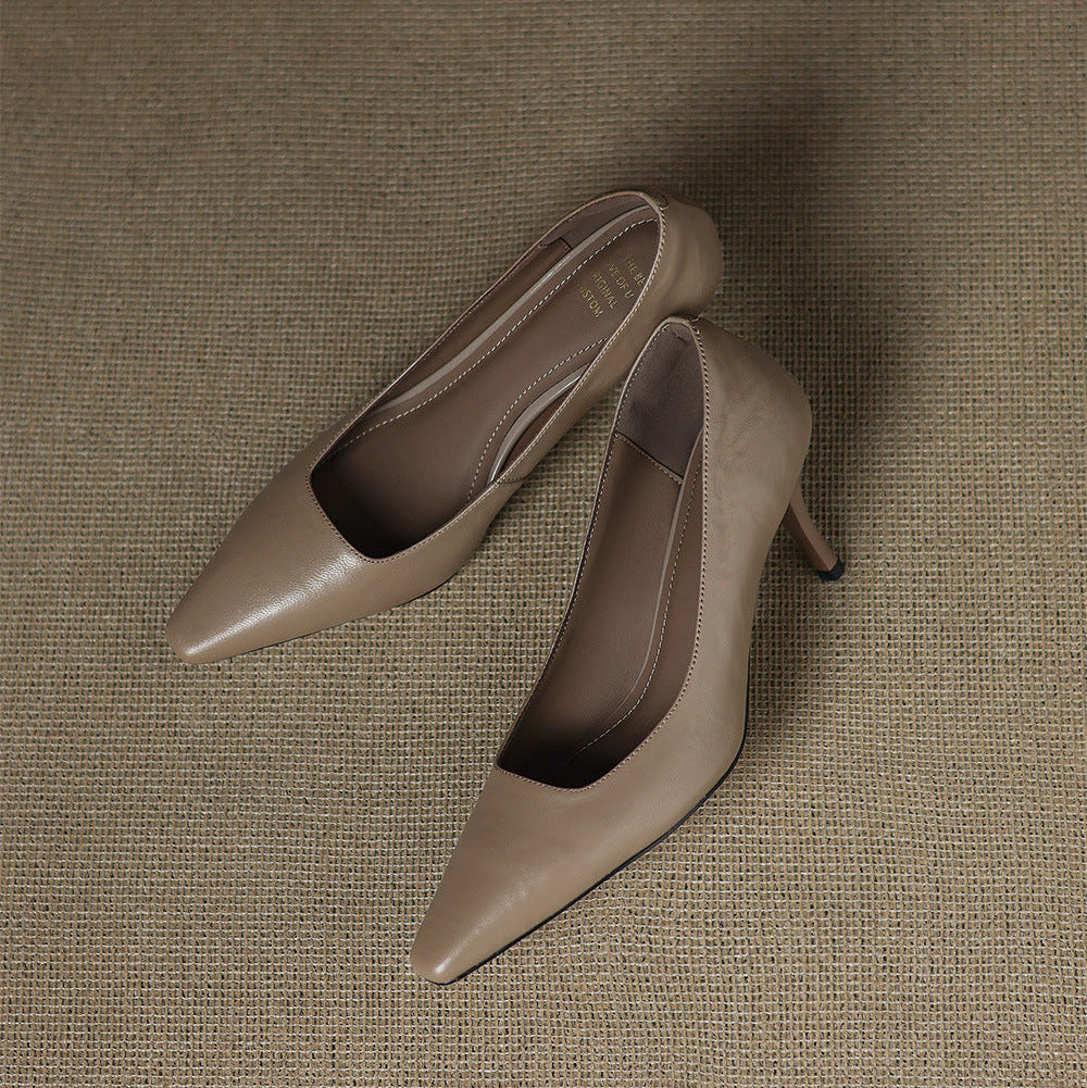 Zala - Genuine Leather Heels