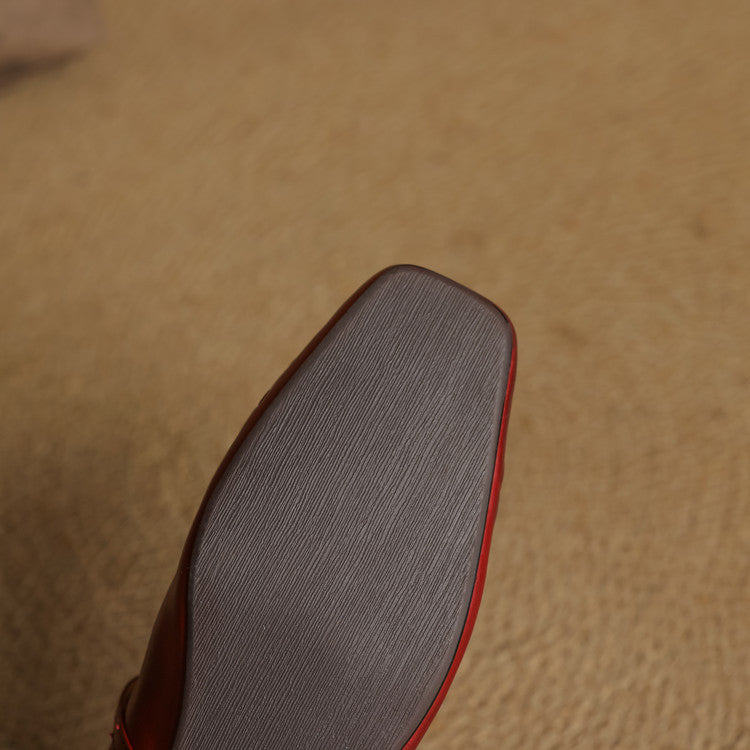 Verity - Square-Toe Mary Jane Flat