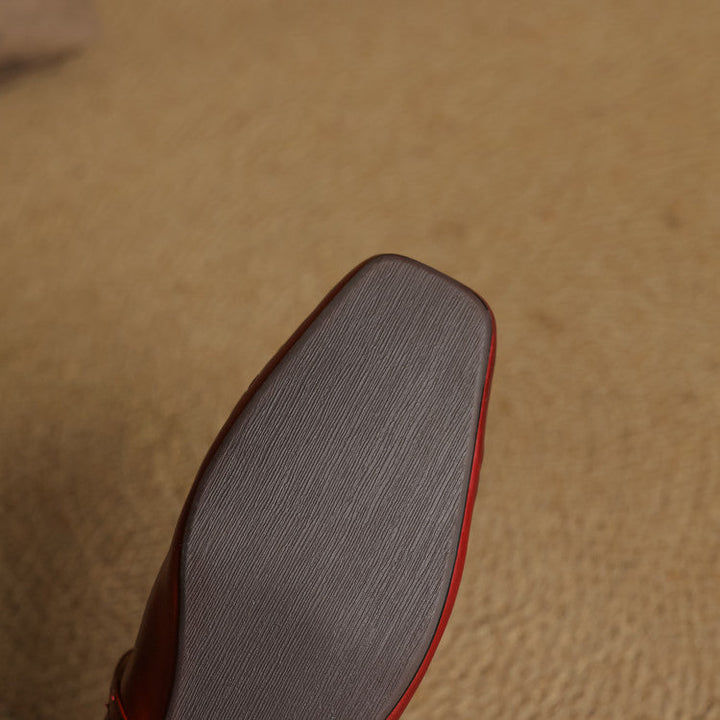 Verity - Square-Toe Mary Jane Flat