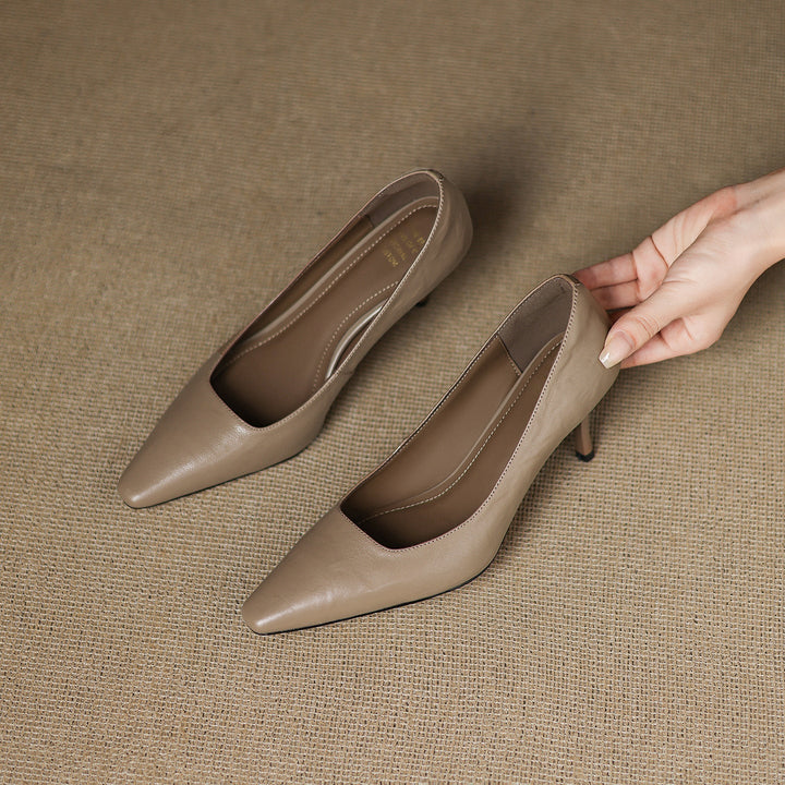 Zala - Genuine Leather Heels