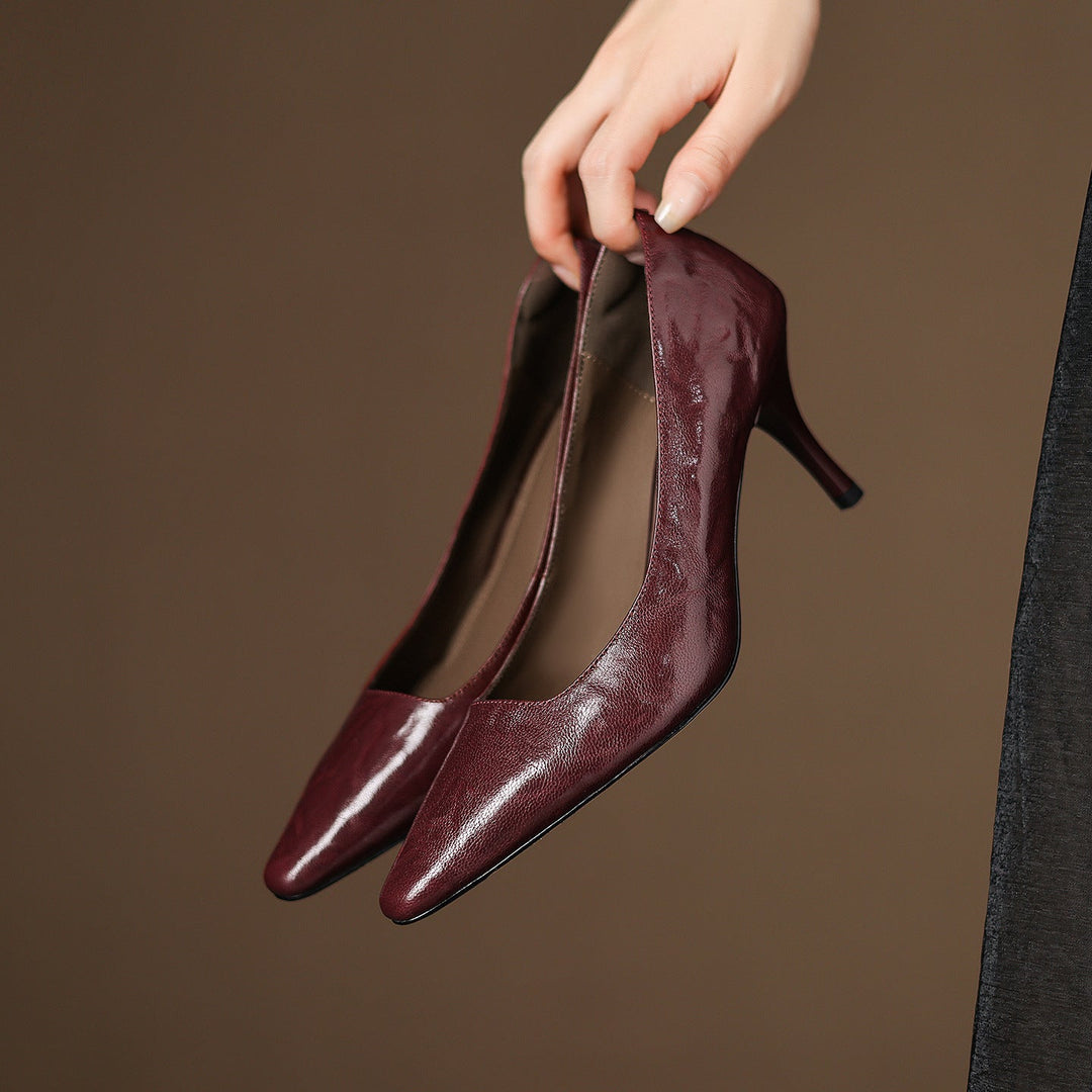 Zala - Genuine Leather Heels
