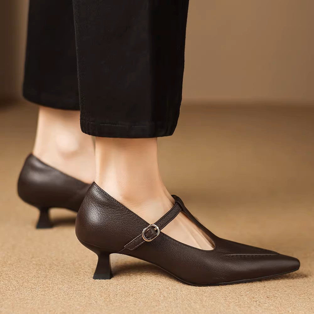 Tirea - Genuine Leather Heels